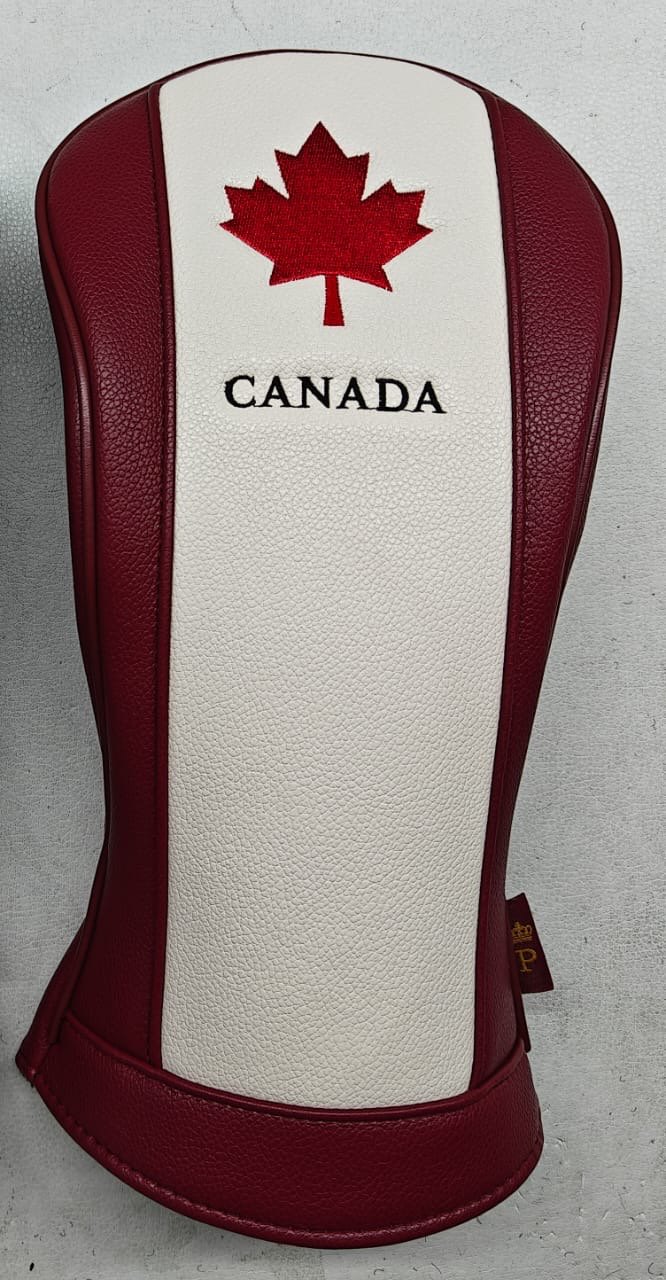 Photo of the actual Canada Series headcover production sample